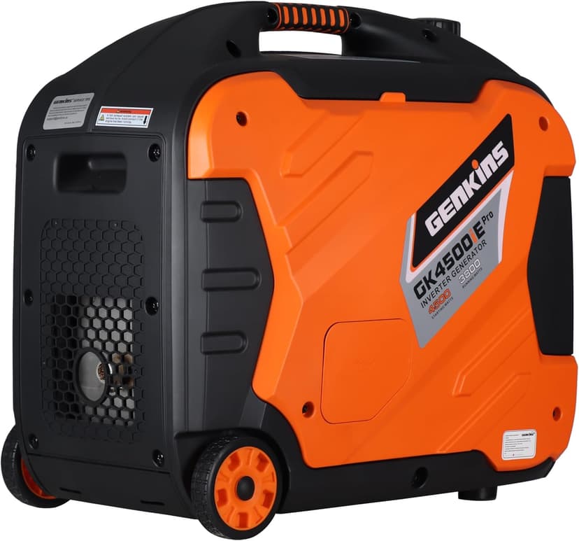 4500 Watt Portable Inverter Generator Pure Sine Wave Technology Reduced Size & Weight Manual Start | 2024 Model