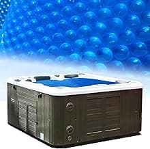 Hot Tub Bubble Blanket,16-mil 7x7 Foot Square Spa Cover Hot Tub Solar Cover, Heavy-Duty Heat Retaining Thermal Blanket.