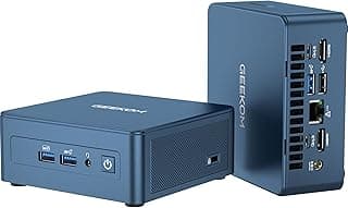 GEEKOM Mini PC Mini IT13 2025 Edition, 13th Gen Intel i9-13900HK NUC13 Mini Computers(up to 5.4GHz), 32GB DDR4/2TB M.2 NVMe Gen4*4 SSD Windows 11 Pro Support Wi-Fi 6E/Bluetooth 5.2/USB 4.0/2.5G LAN/8K