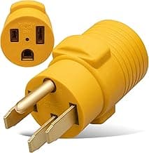 MECMO Nema 14-50P to 6-50R Welder Compact Adapter Cord, 50 Amp 4 Prong RV Generator Male Plug to 3 Prong Welder Outlet for Welder Welding Generator, Heavy Duty 14-50 Male to 6-50 Female Power Adapter