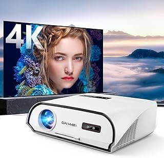 Ultra HD 4K Movie Projector for Home Theater, High Bright 1580 ANSI Lumens Smart Daytime Projector with Max 300" Display, HDR10+ Daylight NFC WiFi6 Bluetooth RJ45 LAN 2G+32G Gaming Projector