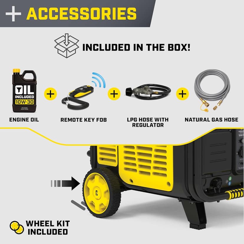 Champion Power Equipment 11,000-Watt Wireless Remote Start Tri Fuel Home Backup Portable Inverter Generator with Quiet Technology and CO Shield®