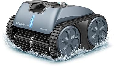 Ofuzzi Terrain 10 Cordless Robotic Pool Cleaner, 3-Motor Power Scrubbing, Wall-Climbing Pool Vacuum with Smart Navigation, 110 Mins Runtime Pool Robot Cleaner for In Ground Pool Up to 50 ft