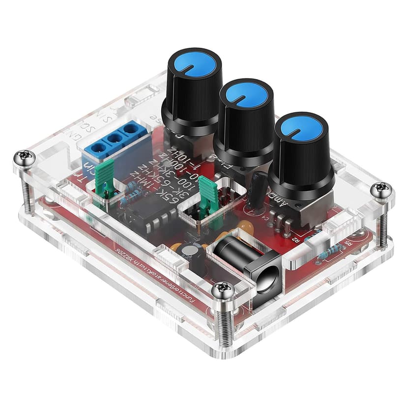 Signal Generator Kit, XR2206 Precise Function Signal Generator Frequency Module DIY Kit Sine Triangle Square Output Adjustable 1Hz-1MHz, 9-12V Direct Current Input(1 Piece)