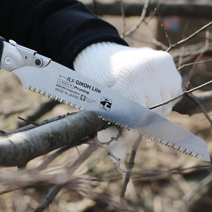 KAKURI Japanese Hand Saw [Tree Pruning] 8-1/4" Japanese Pull Saw with Blade Cover, Made in JAPAN