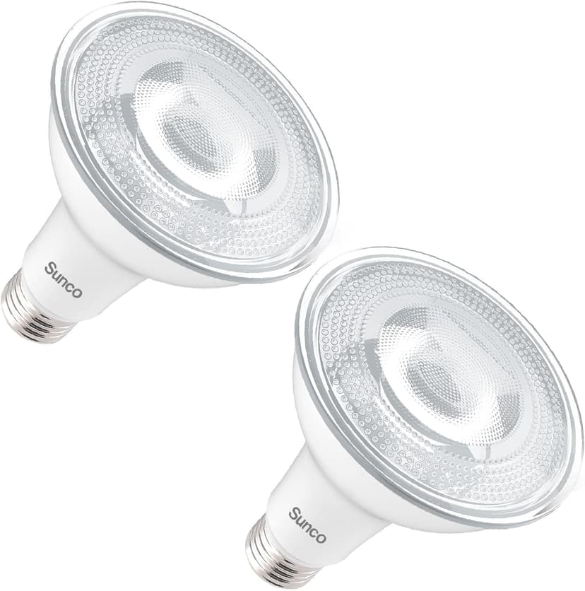Sunco LED PAR30 Dusk to Dawn Light Bulb for Outside Porch, Patio, Backyard, 11W=75W, 850 LM, 2700K Soft White, Non-Dimmable, Photocell Sensor, UL 2 Pack