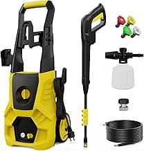 Electric Pressure Washer 4800 PSI 3.0 GPM High Power Washer with 4 Nozzles, 35FT Power Cord, Cleaning Machine with Foam Cannon for Cars Fences Driveways Patios Home Cleaning
