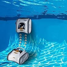 Pool Robot for Inground Pools Wall Floor Waterline Cleaning, 0-90° Wall-Climbing Automatic Swimming Pool Robot, 7800 mAh Battery Last 150 Mins, 2h Fast Charge, up to3500 sq.ft