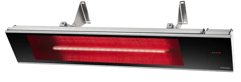 Dimplex Infrared Patio Heater, Weatherproof, Black, 1800W - Premium Radiant Heater for Indoor and Outdoor With Remote Control - Electric Outside Heater Perfect for Ceiling and Wall Mount Application