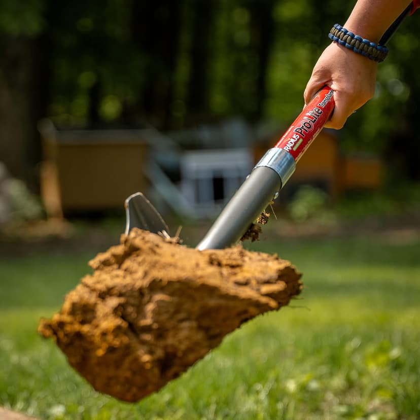 Radius Garden 25011 Pro-Lite Carbon Steel Transplanter, Red