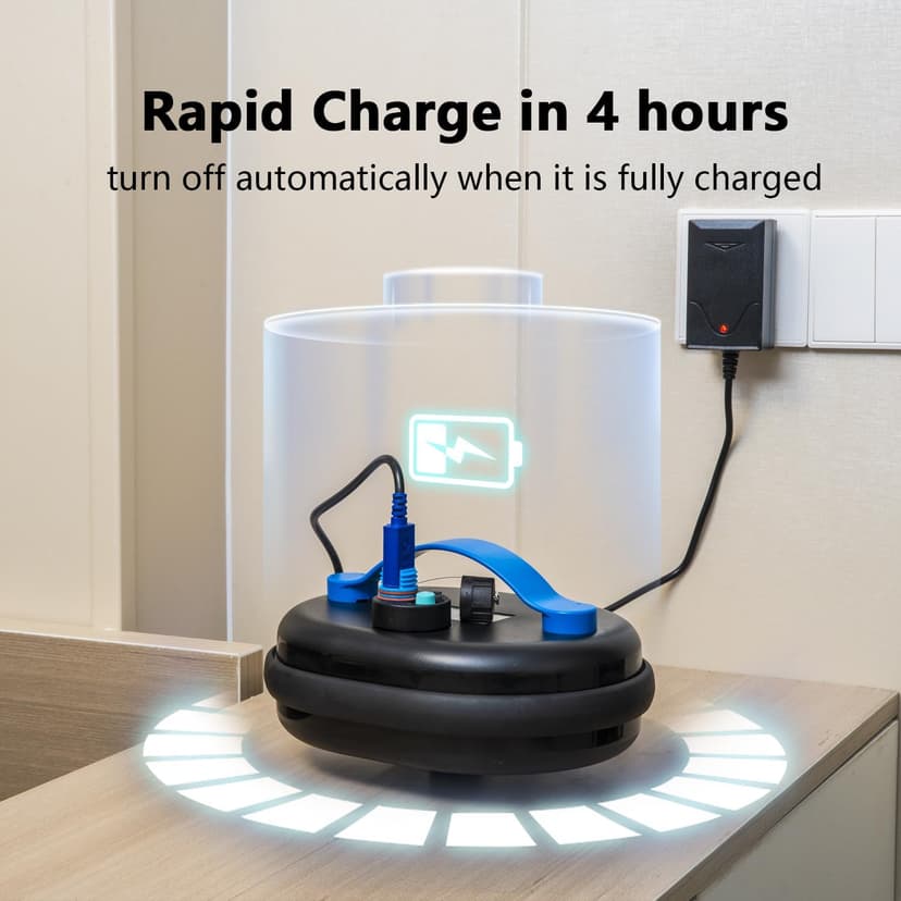 Black Pearl Ultra Robotic Pool Cleaner – Battery-Powered Inground Vacuum for Pools Up to 10 Ft Deep – Wall Climber – 150 Min Runtime – 7 Quart Top Load Filter – 2-Year Warranty