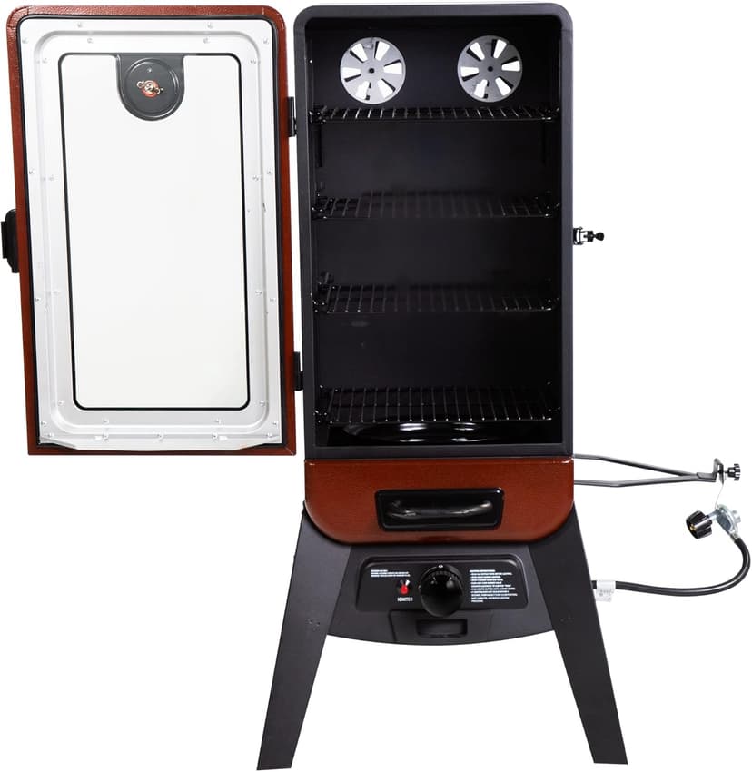 Pit Boss Grills PBV3G1 Vertical Smoker, Red Hammertone 684 sq inches (pack of 1)