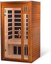 DYNAMIC SAUNAS 2-Person Home Sauna with Infrared Lighting and Integrated Speakers, Barcelona - Personal Indoor Luxury Spa for House and Gym