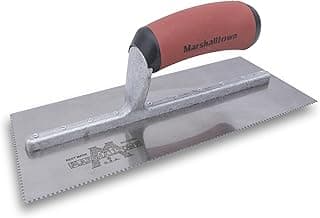 MARSHALLTOWN Cut-Back Notched Trowels, Left-Handed, Square Notch Shape, 1.5mm X/Y/Z-Notch Size, Made In The USA, 761SDL