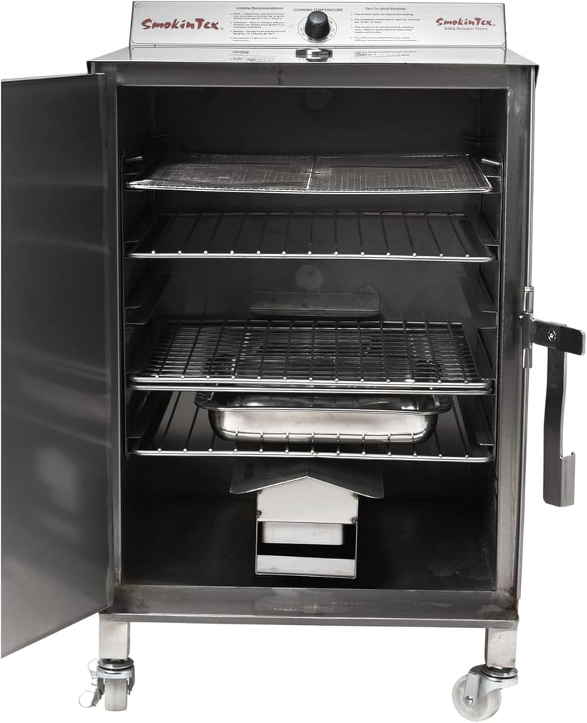 SmokinTex Pro 1400 Electric Smoker - Spacious & Insulated Stainless Steel Smoker with 700W Heating, Digital Temperature Control for BBQ, Jerky, Vegetables - Indoor/Outdoor