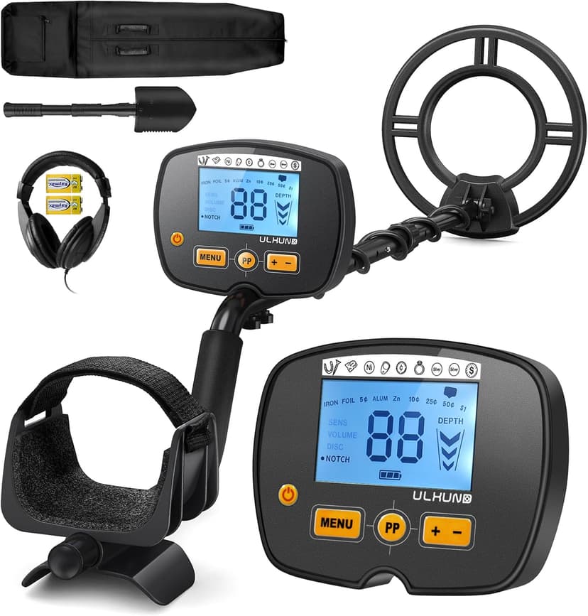 Upgraded Metal Detector for Adults, Easy to Use Higher Accuracy Metal Detector Advanced DSP Chip with 12'' Detection Depth Lightweight Waterproof for Beach Yard
