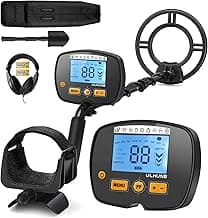 Upgraded Metal Detector for Adults, Easy to Use Higher Accuracy Metal Detector Advanced DSP Chip with 12'' Detection Depth Lightweight Waterproof for Beach Yard