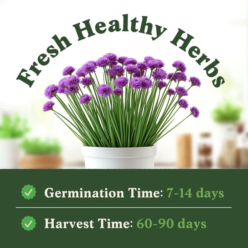 Organic Chive Seeds for Planting Indoor and Outdoor, Non-GMO and USDA Certified Herb Seed Packet for Hydroponic Garden Indoor or Planting Outdoors (Common Chives)