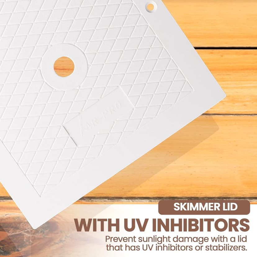 (2-Pack) The Exact 10'' Skimmer Lid Replacement | Compatible with Hayward SPX1082E, SP082, 1083, 1084,1085, and SP1086 | Made of Heavy-Duty Plastic and Fits Perfect Like A Glove