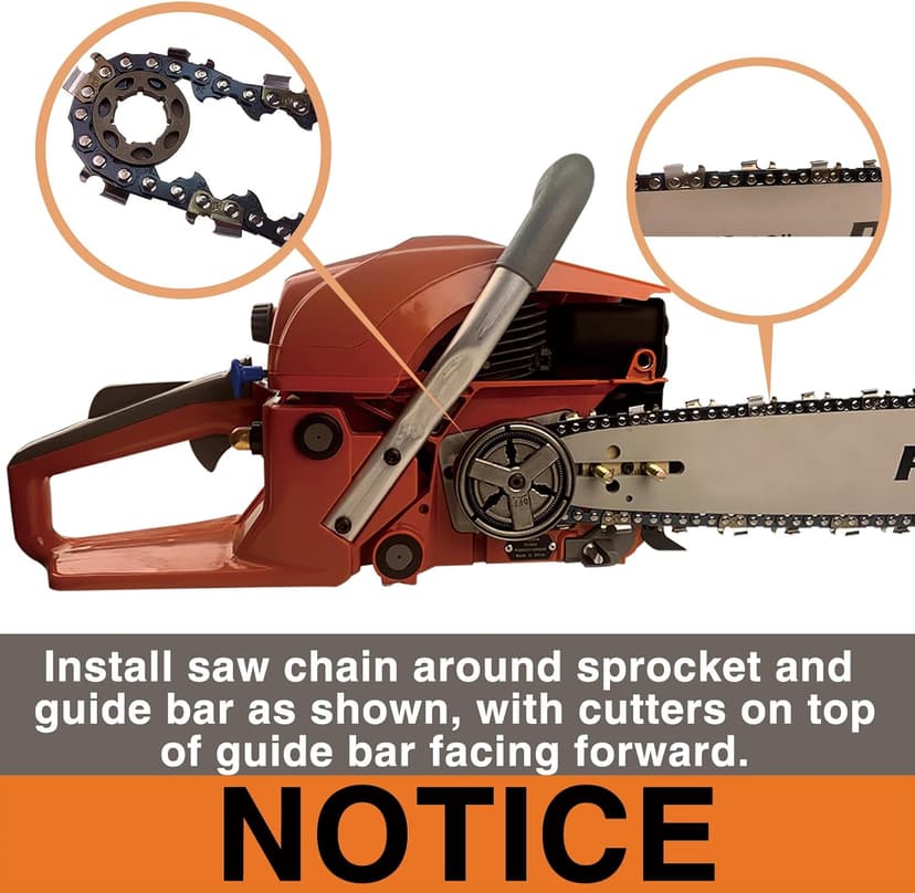 PROYAMA 62CC 2-Cycle Gas Powered Chainsaw, 22 Inch 18 Inch Handheld Cordless Petrol Chain Saw for Tree Wood Cutting