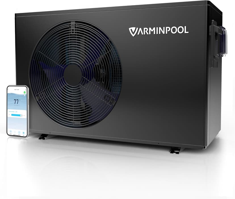 30,000 BTU Pool Heat Pump Up to 8000 Gallons, WIFI Capable, Pool Heater for Above Ground Pool, Smart Inverter, Electric Pool Heaters for Above and In Ground Pools and Spas