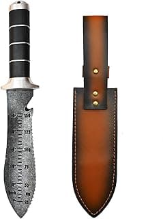 TONMA Hori Hori Garden Knife [Made in Japan] Heavy Duty Stainless Steel Japanese Hori Knife with Sheath Garden Tools for Weeding, Digging, Cutting, Pruning, 7.25-Inch Blade, Full Tang