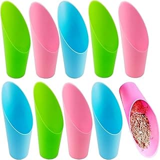 9PCS Bonsai Soil Scoop Plastic Succulent Soil Scoop Indoor Plants Little Small Potting Shovel Bucket Shovel for Garden Planting