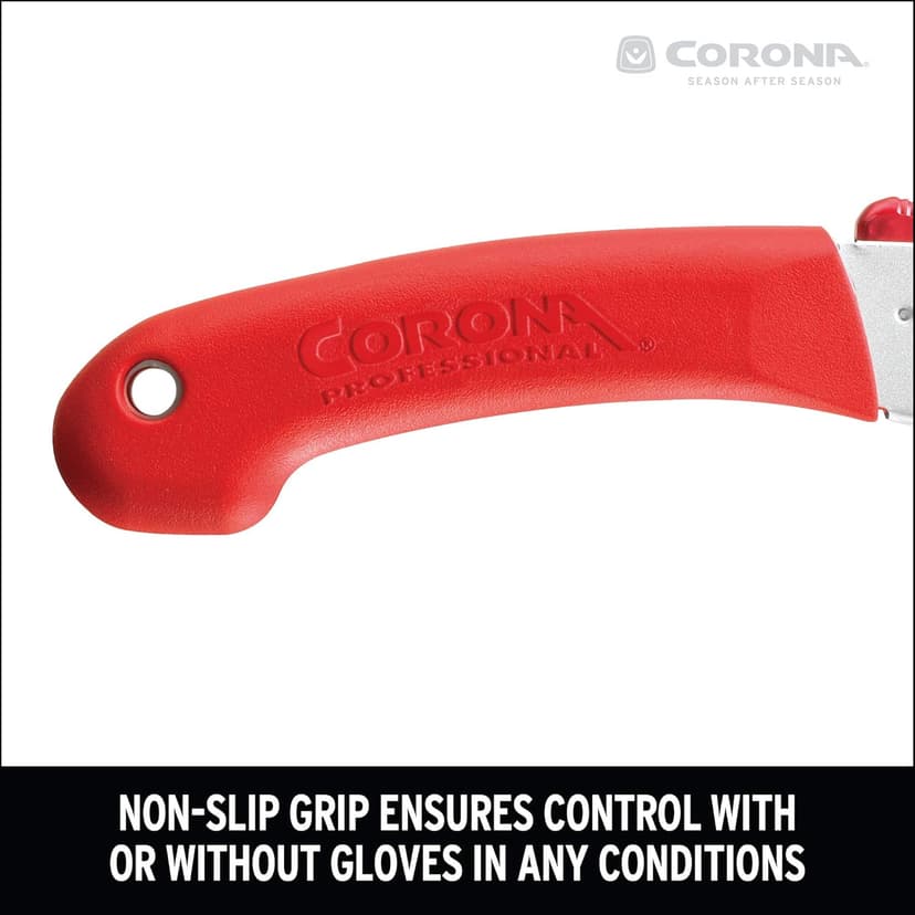 Corona Tools 7-Inch QuickSAW Folding Saw | Pruning Saw Designed for Single-Hand Use | Curved Blade Hand Saw | Cuts Branches Up to 4" in Diameter | QS 7800