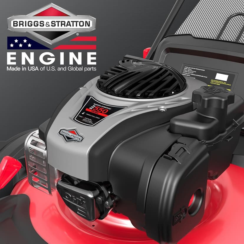PowerSmart Self Propelled Gas Lawn Mower, 22-inch with 140cc Briggs and Stratton E550 Engine HB8622S