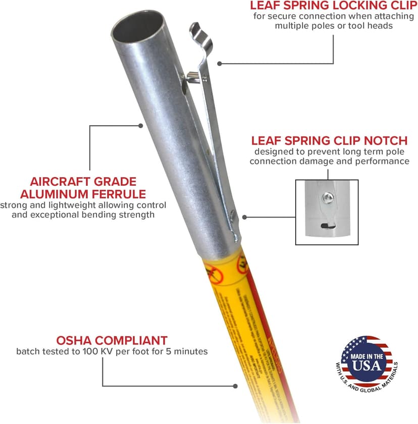 Jameson FG-6PKG-3 FG-Series Tree Pruner with Two 6-Foot Fiberglass Poles