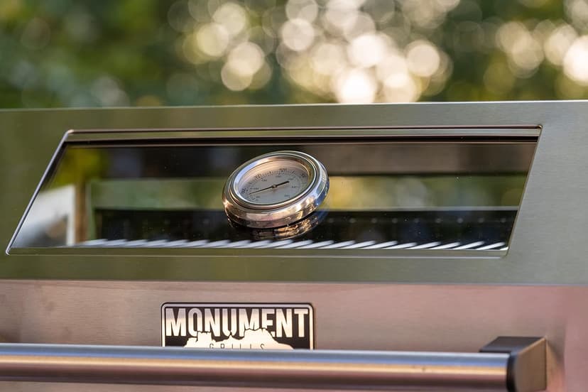 Monument Grills Larger 4-Burner Propane Gas Grills BBQ Stainless Steel Heavy-Duty Cabinet Style with BBQ Cover