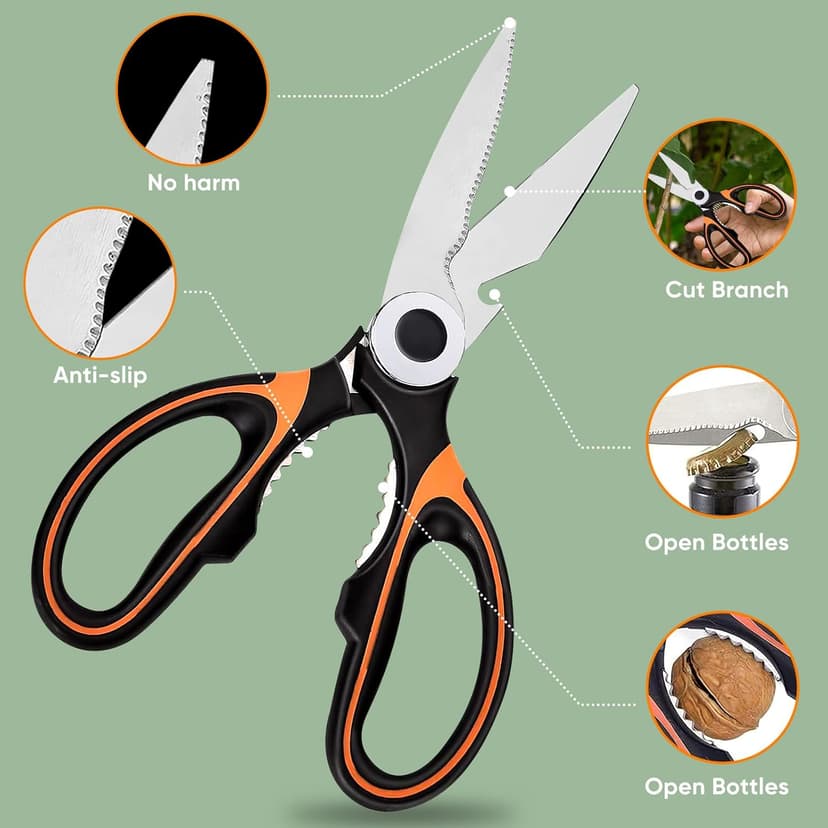 Garden Flower Scissors, Multi-functional Pruning Gardening Scissors Floral Shears, Strong Pruner for for Flowers, Fruit,Branches, Potted Landscape