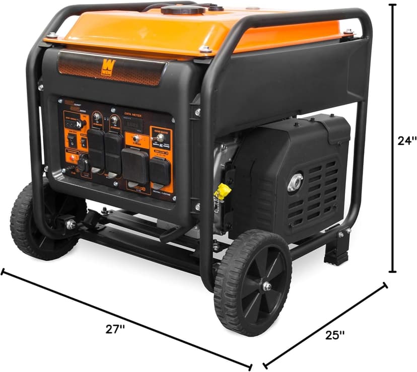 WEN GN625i 120V/240V, CARB Compliant 6250-Watt RV and Transfer-Switch-Ready Open Frame Inverter Generator, Black