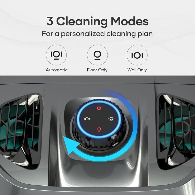 AIPER Cordless Robotic Pool Cleaner, WavePath Navigation, Wall-Climbing, Quad-Motor, 150 mins Runtime for Inground Pools up to 1,600 sq.ft, Seagull Pro ZT6002