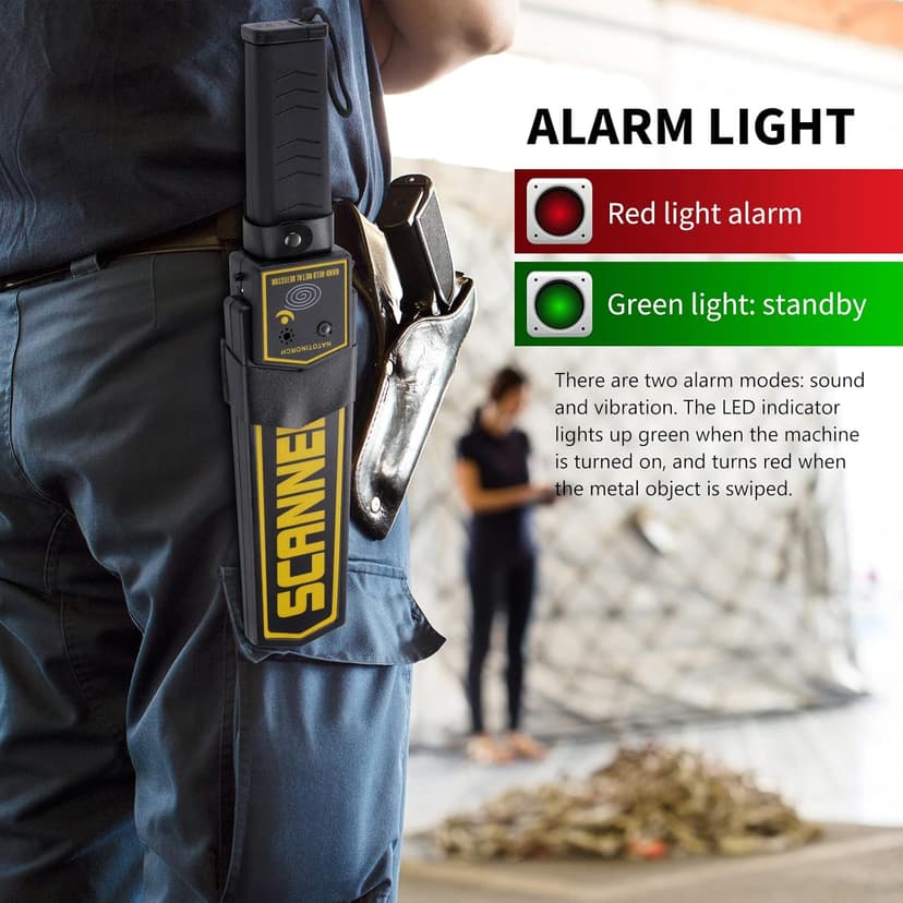 Handheld Metal Detector Wand,High-Sensitivity Security Detector Wand, for Security Inspection, Detection of Various Electronic Products, Metal Products, Weapons, Knives Scanner