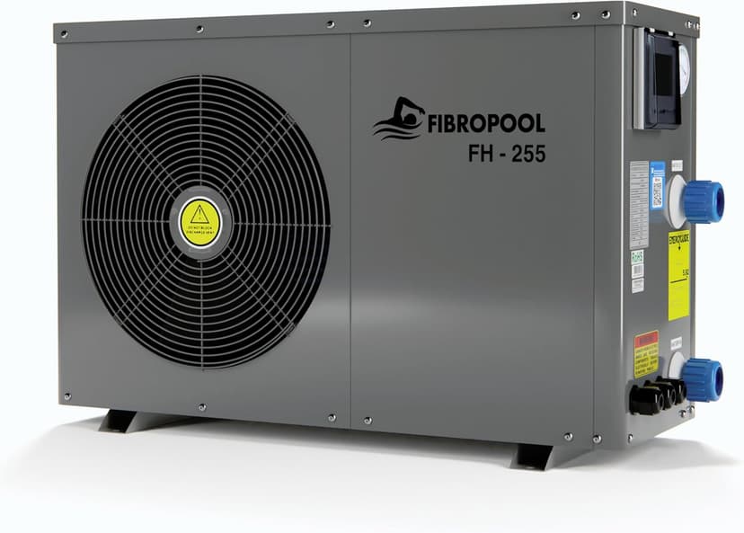FibroPool Swimming Pool Heat Pump - FH255 55,000 BTU - for Above and In Ground Pools and Spas - High Efficiency, All Electric Heater - No Natural Gas or Propane Needed