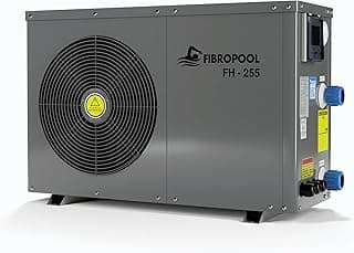 FibroPool Swimming Pool Heat Pump - FH255 55,000 BTU - for Above and In Ground Pools and Spas - High Efficiency, All Electric Heater - No Natural Gas or Propane Needed
