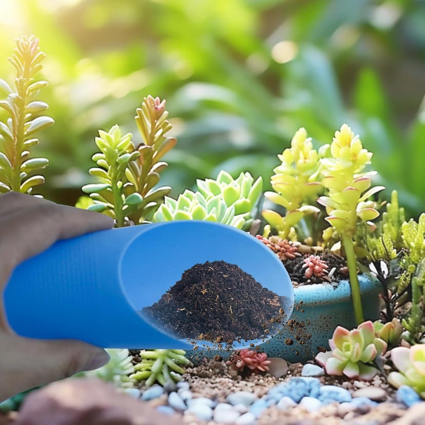 5 Pcs Mini Garden Tool Set Hand Tools Succulent Tools Transplanting Tools Set Succulent Care Plastic Kit Bonsai Potting Soil Indoor for Succulent Miniature Plant Gardening for Flower Planting