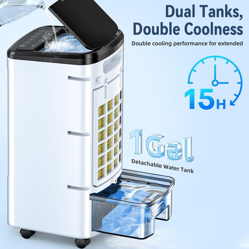 fancole DL2 Portable-air-conditioners, Light White