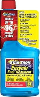 Star Tron Enzyme Fuel Treatment, Small Engine Formula, 16 Fl Oz â€“ Treats up to 96 Gals â€“ Gas Additive Rejuvenates & Stabilizes Old Gasoline, Cures & Prevents Ethanol Problems, Improves MPG & More