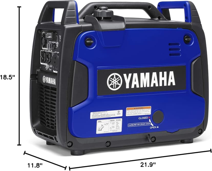YAMAHA EF2200iS Inverter Generator, 2200 Watts, Blue