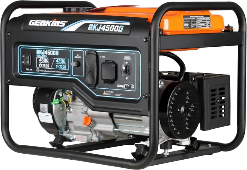 4500 Watt Dual Fuel Generator Propane & Gas