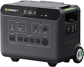 GROWATT Portable Power Station,HELIOS 3600W Electric Solar Generator,3686Wh LiFePO4 Battery,for Home Use,Emergency,Outdoor Camping,RVs, Power Outages(Solar Panel Optional)