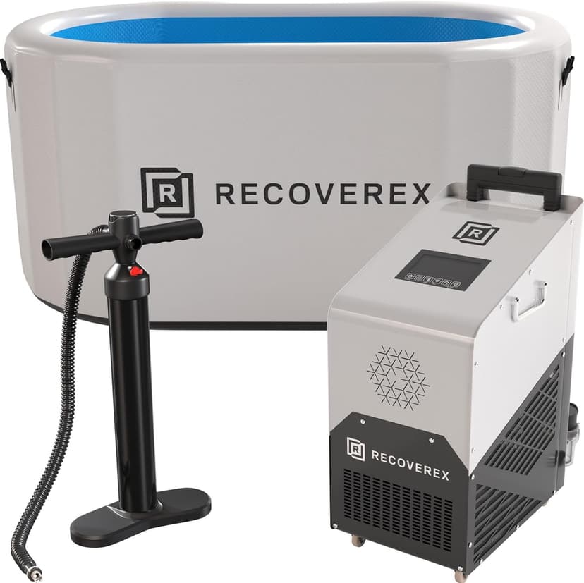 Cold Plunge Tub, 90 Gallon – Heavy-Duty Ice Bath Tub for Athletes, Portable Cold Plunge Chiller with Water Treatment Kit, Immersion Therapy, WiFi Control, Backpack & Wheels
