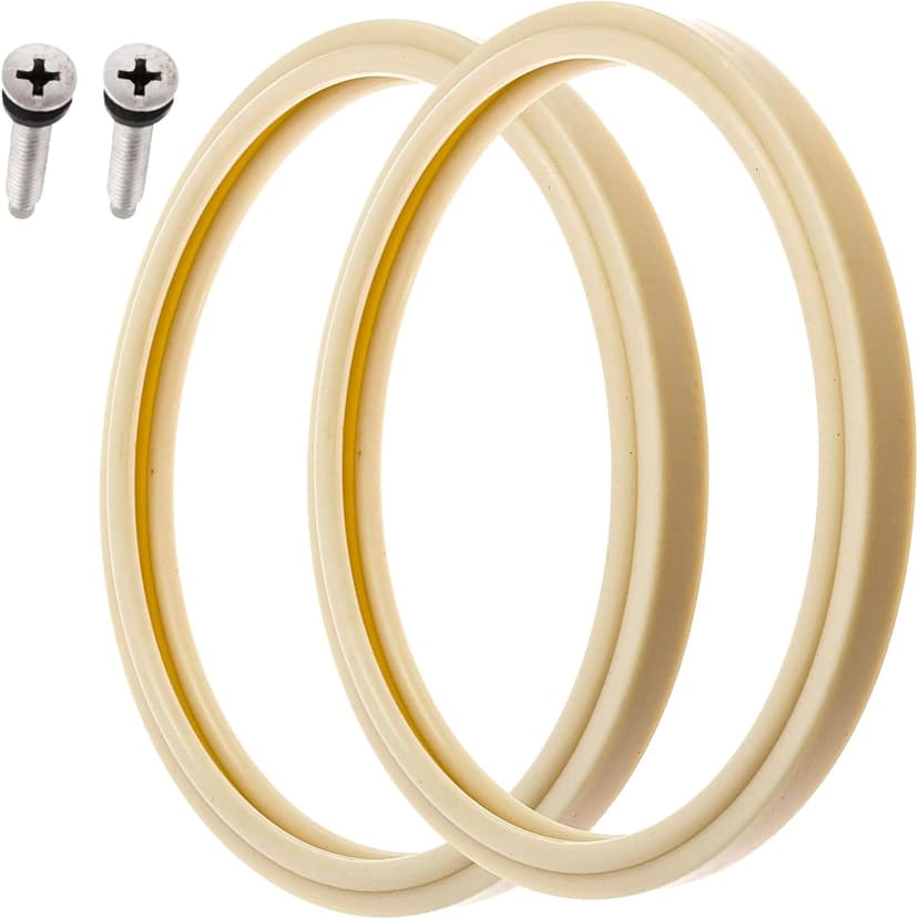 (1 Set) 8 3/8" Pool Light Lens Gasket and Stainless Pilot Screw - Exact Replacements for Pentair 79101600Z and 79104800 - Compatible with Pentair IntelliBrite, AmerLite, and SAM Amerlite Lights