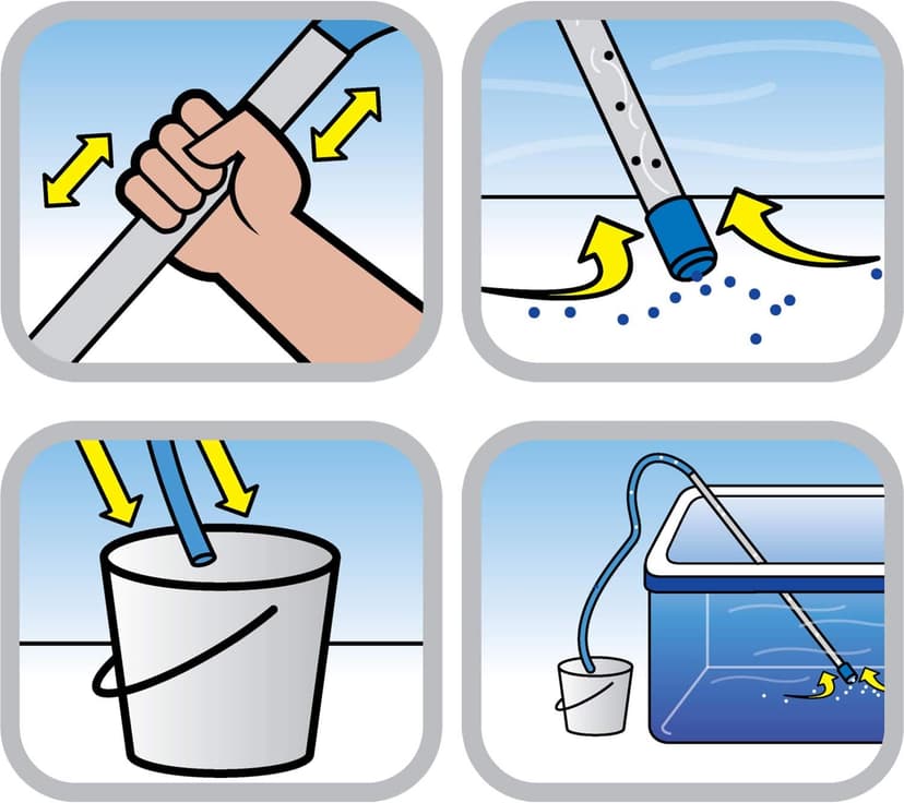 Shake-a-Vac Spa & Pool Water Vacuum & Self-Starting Siphon Drain for Hot Tubs