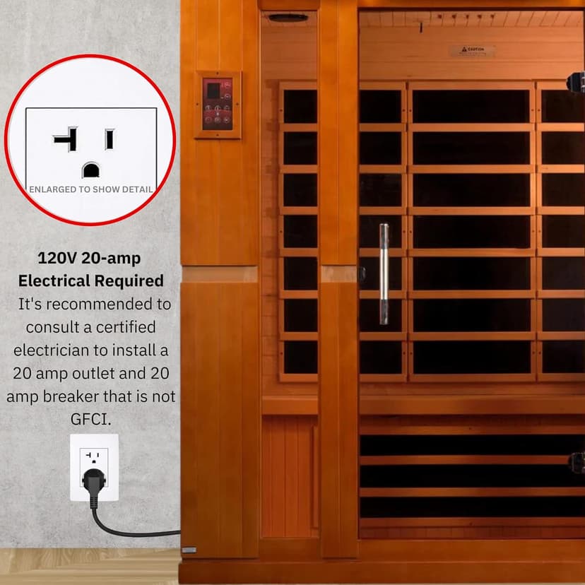 Dynamic Bergamo 4-Person Low EMF Far Infrared Sauna