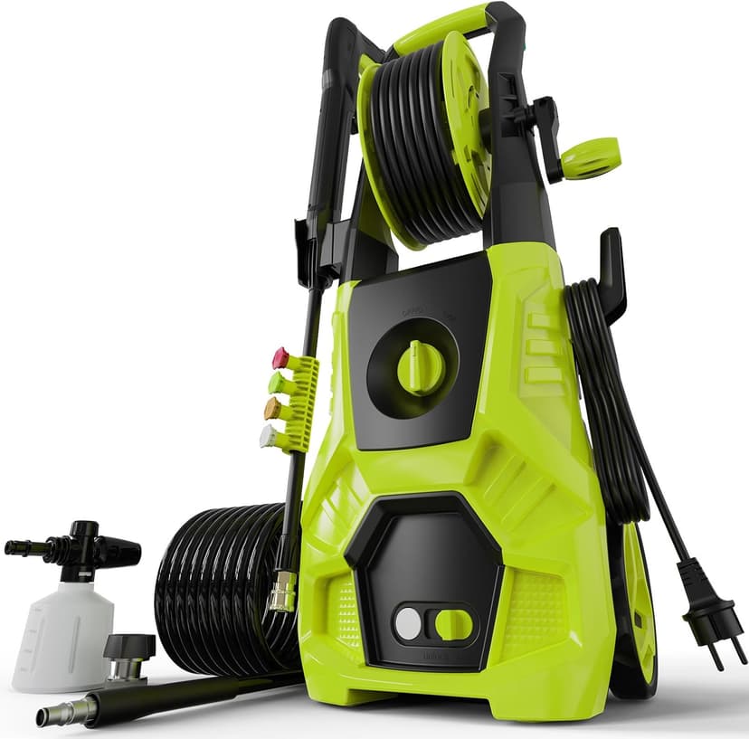 Pressure Washer, 5000PSI Max 3.6GPM Electric Power Washer with Foam Cannon 35FT Power Cord 4 Nozzles, Pressure Washer for Cars, Patios, Fences, Decks and Driveway