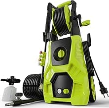 Pressure Washer, 5000PSI Max 3.6GPM Electric Power Washer with Foam Cannon 35FT Power Cord 4 Nozzles, Pressure Washer for Cars, Patios, Fences, Decks and Driveway
