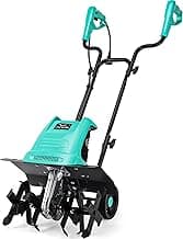 Tiller 13.5AMP Rototiller for Garden Corded Electric Tiller Garden Electric Cultivator 8Inch Depth 16Inch Width Tiller for Garden Yard